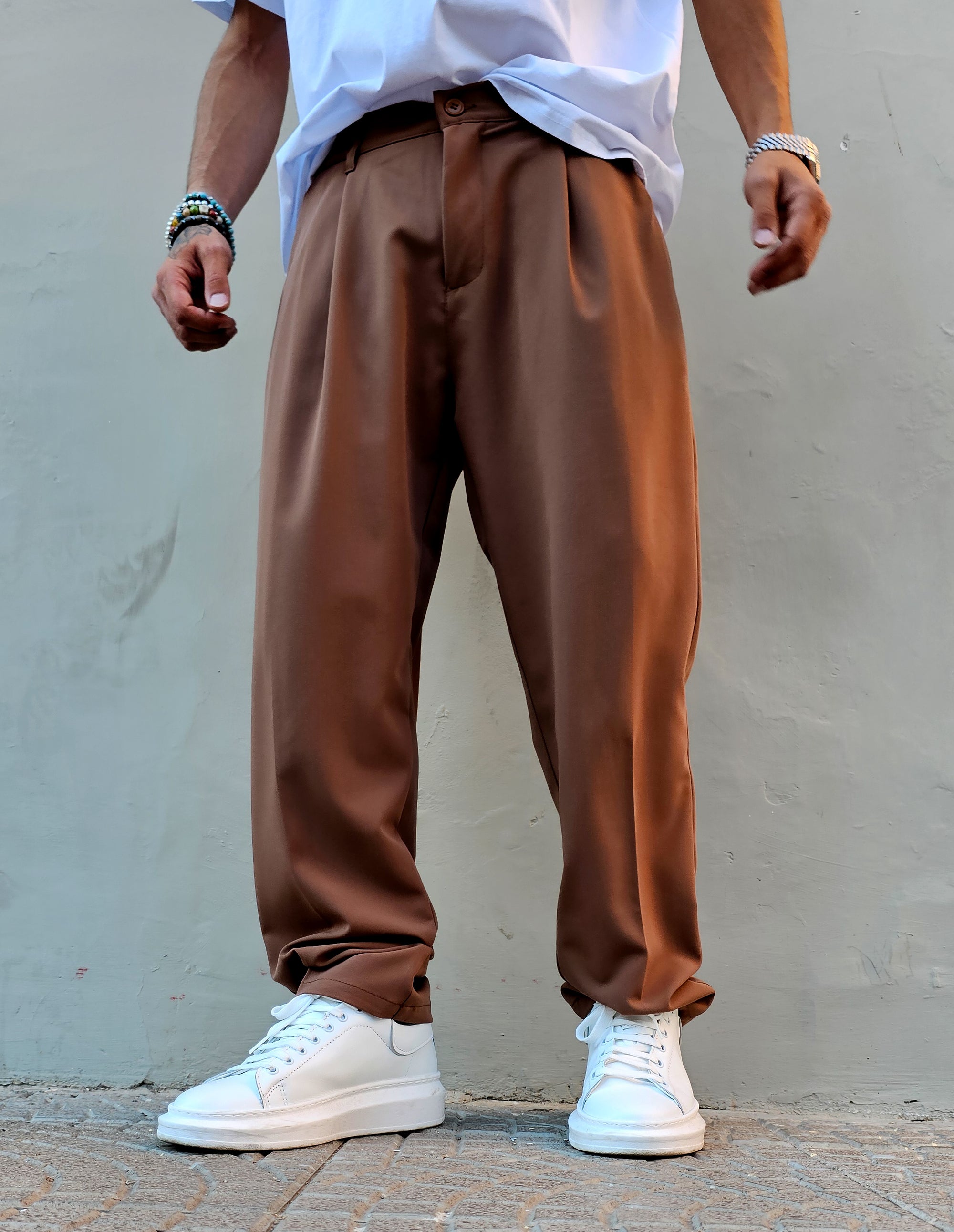 Pantalone Elegante  Primaverile Baggy Fit