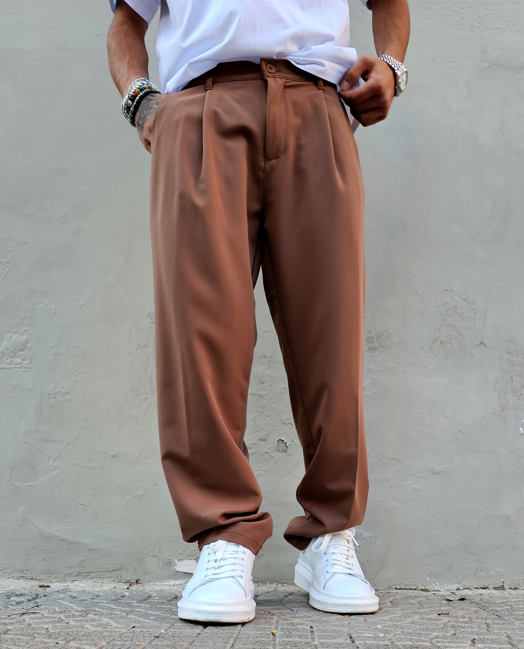 Pantalone Elegante  Primaverile Baggy Fit