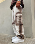 Jeans Cargo Sfumato Moro