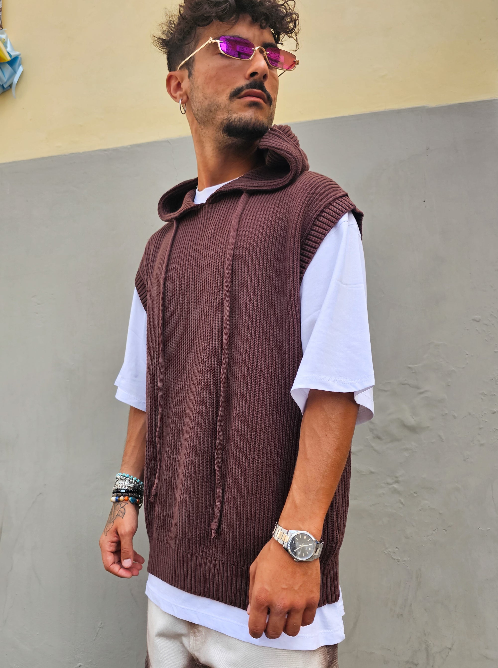 T-shirt Smanicata In Cotone