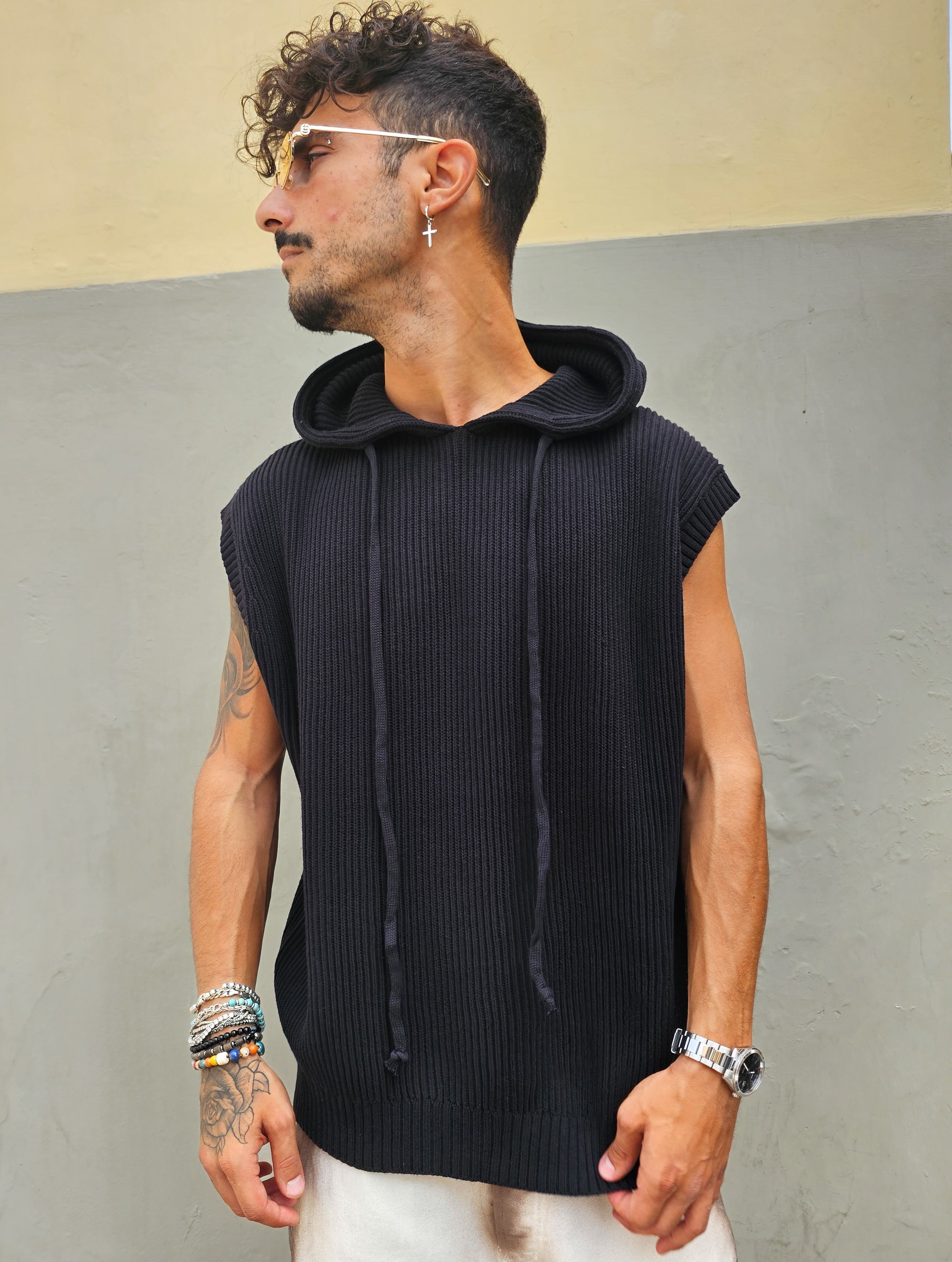 T-shirt Smanicata In Cotone