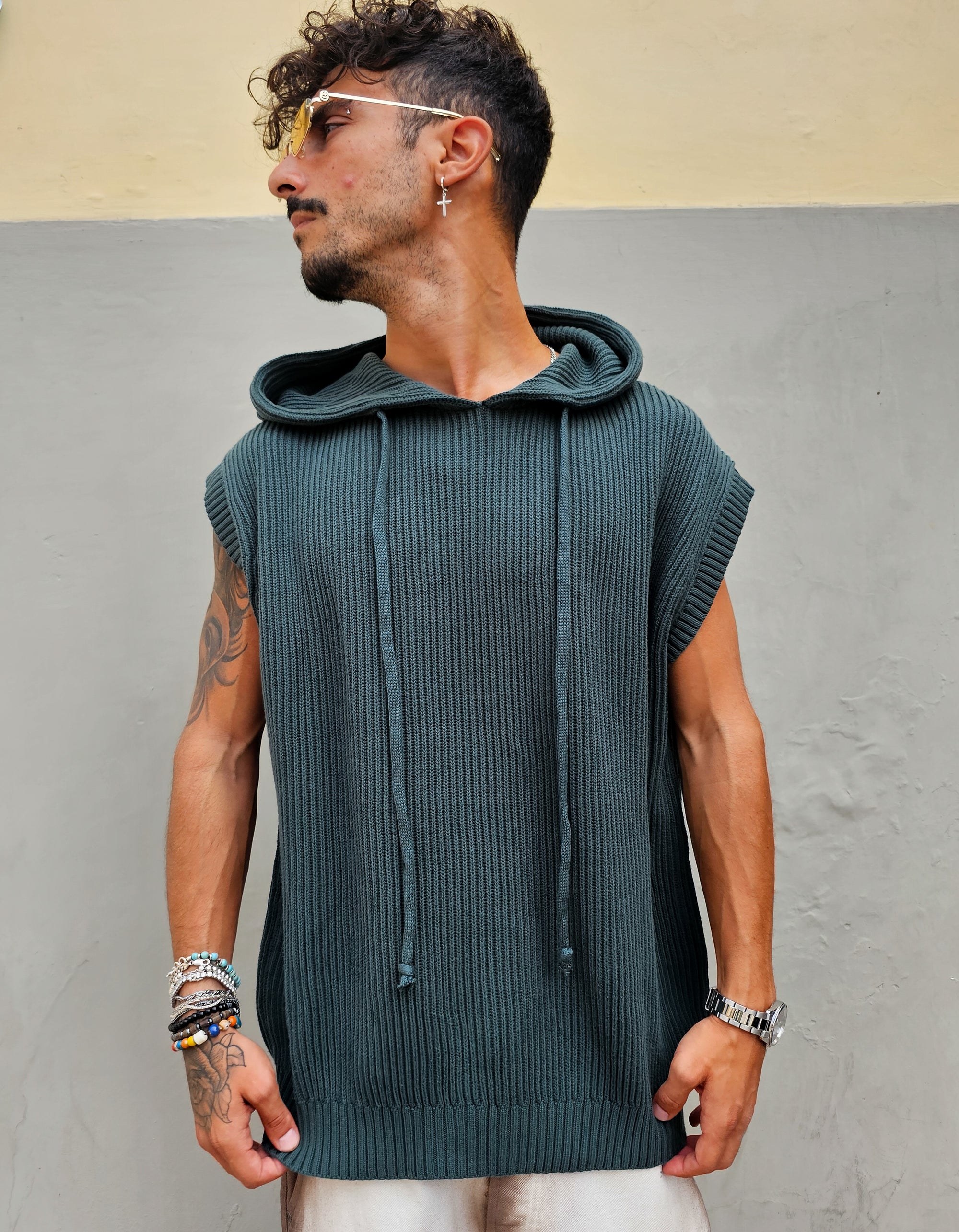 T-shirt Smanicata In Cotone
