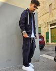 Completo Tuta Cargo Costine  Baggy
