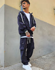 Completo Tuta Cargo Costine  Baggy