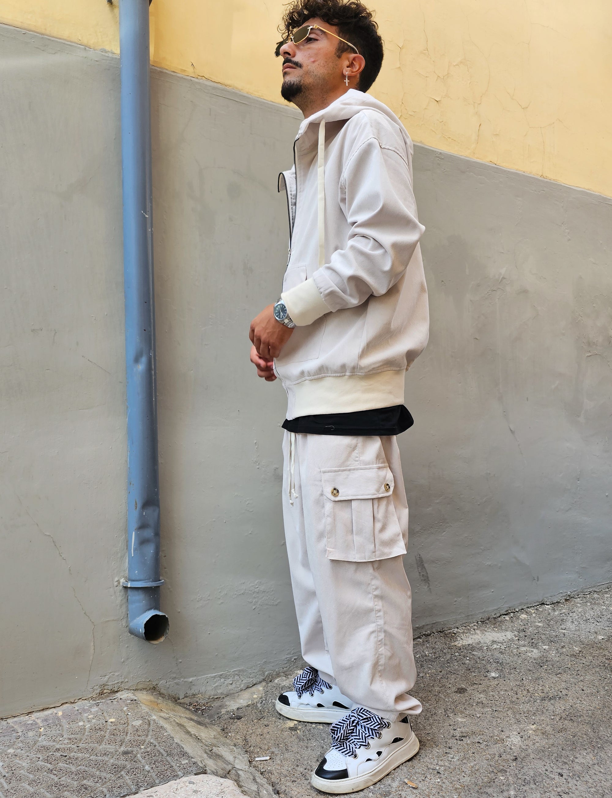 Completo Tuta Cargo Costine  Baggy