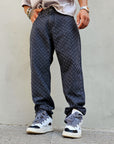 Jeans Microforato Baggy