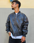 Giacca In Ecopelle Crop
