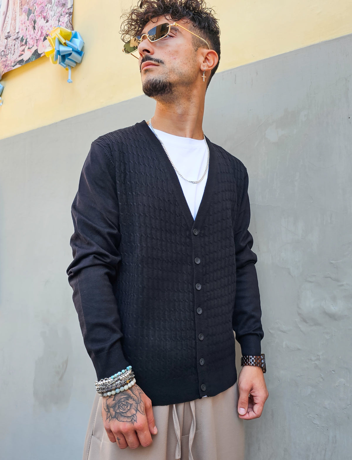 Cardigan Slim Treccia