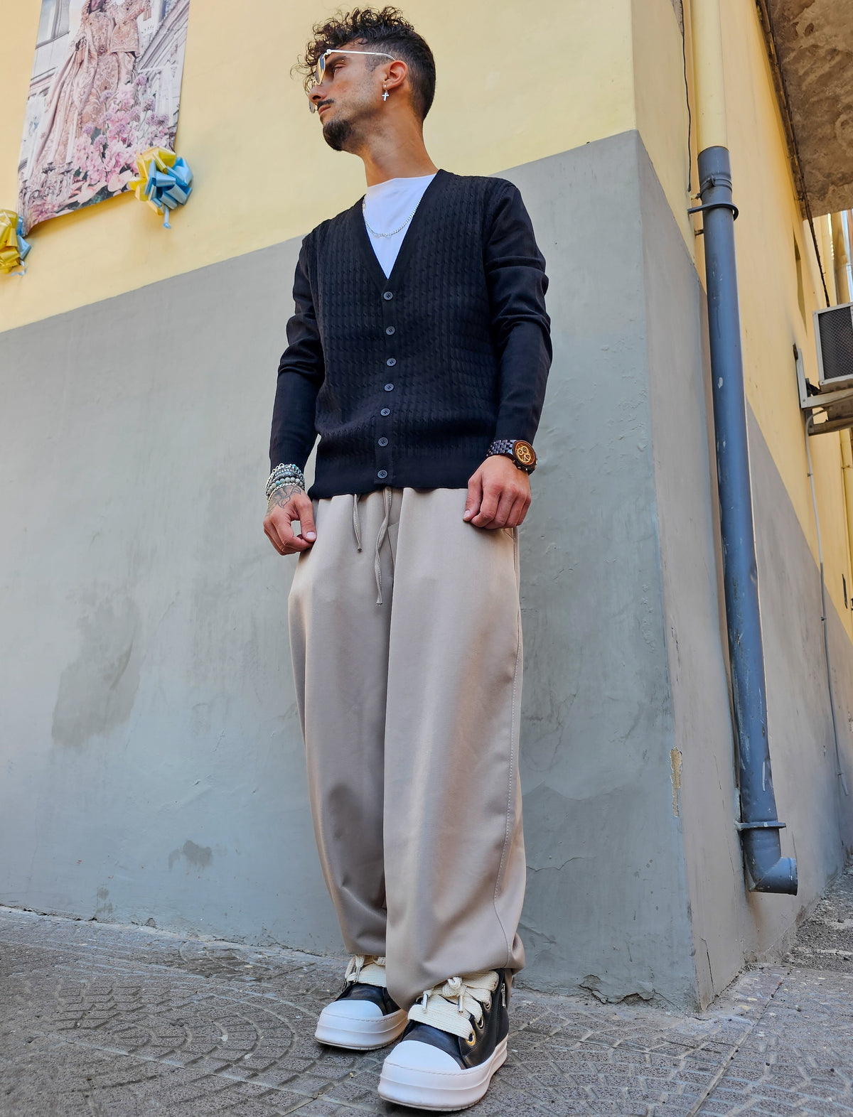 Cardigan Slim Treccia