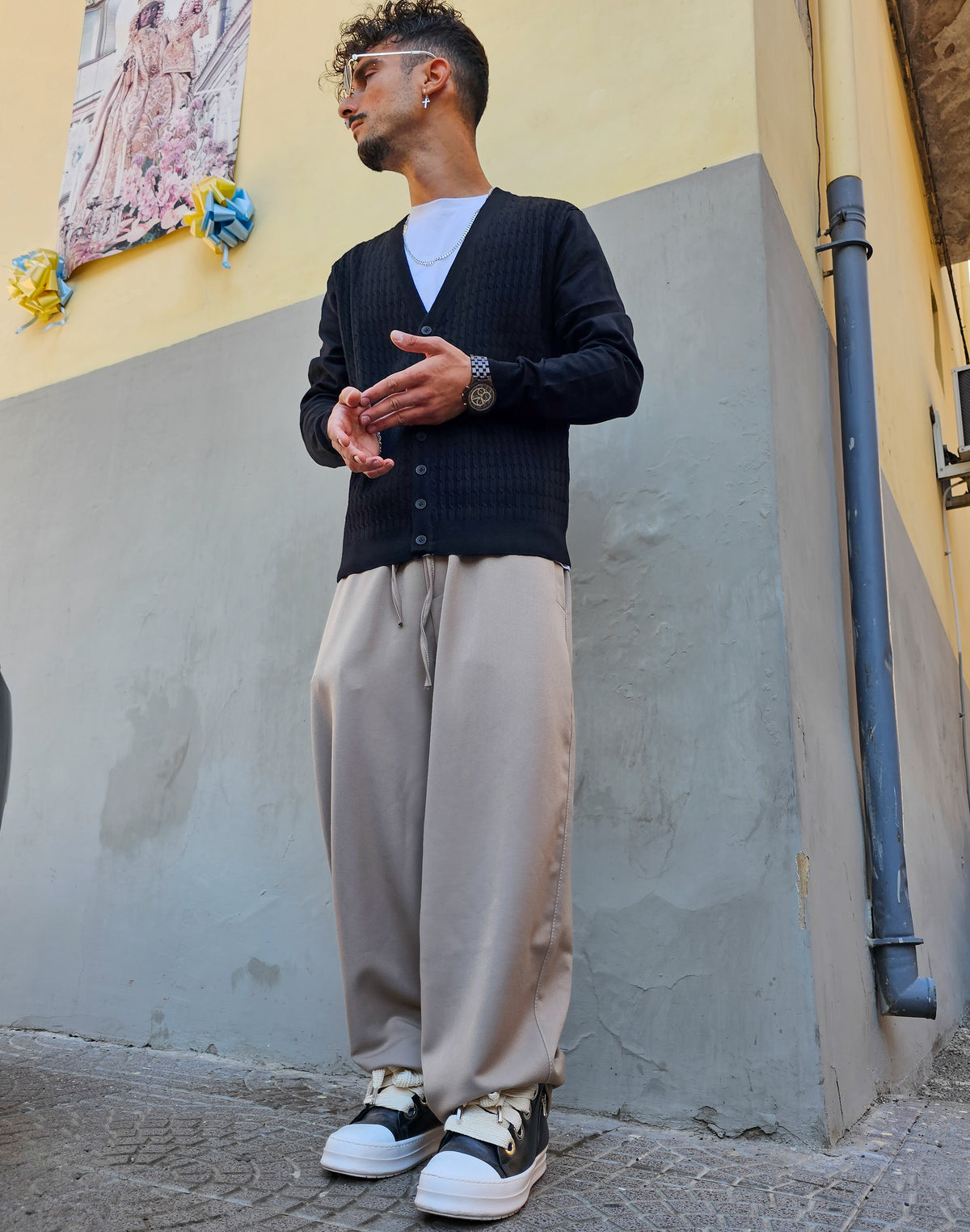 Cardigan Slim Treccia