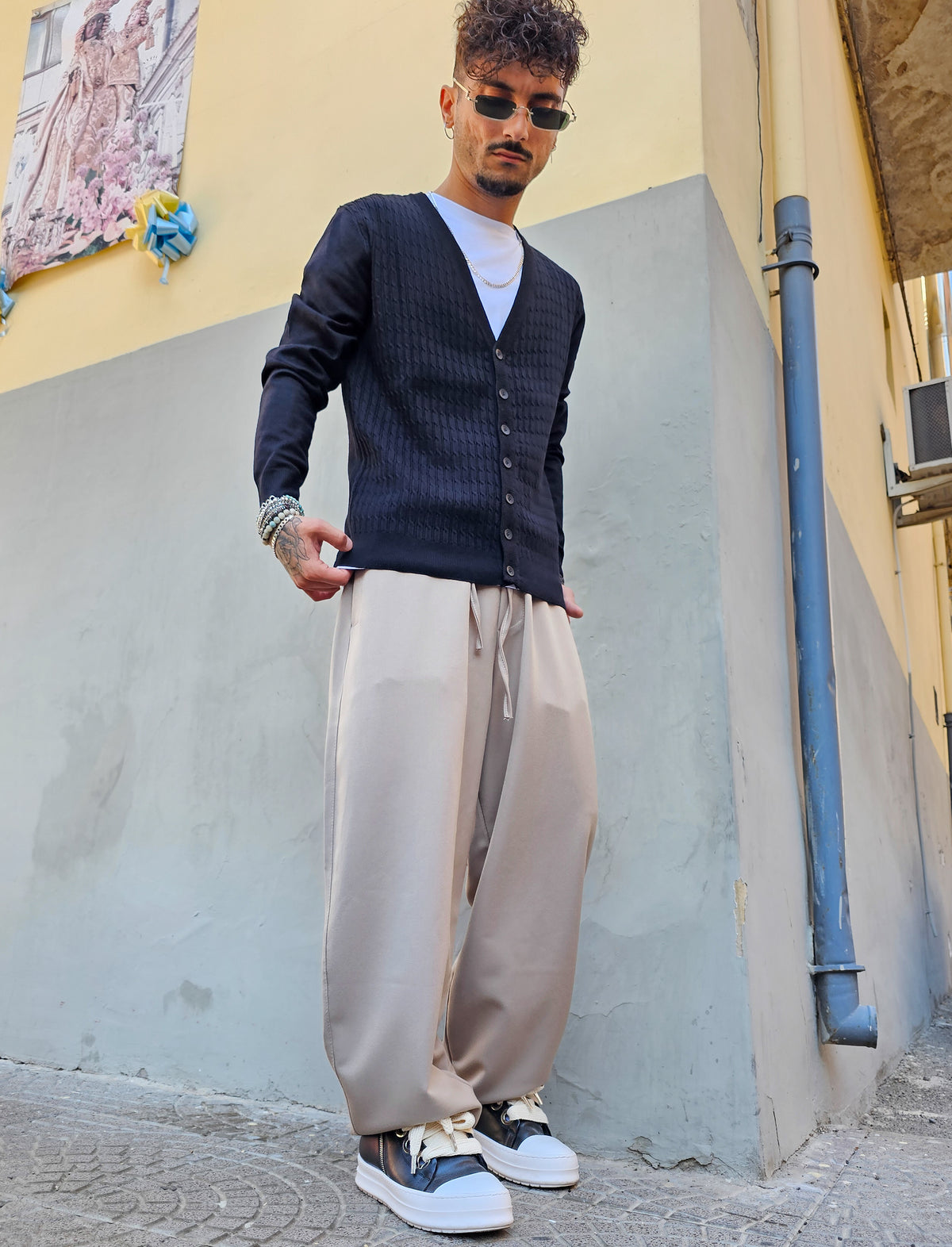 Cardigan Slim Treccia
