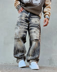 Jeans Baggy Stark Sabbiato