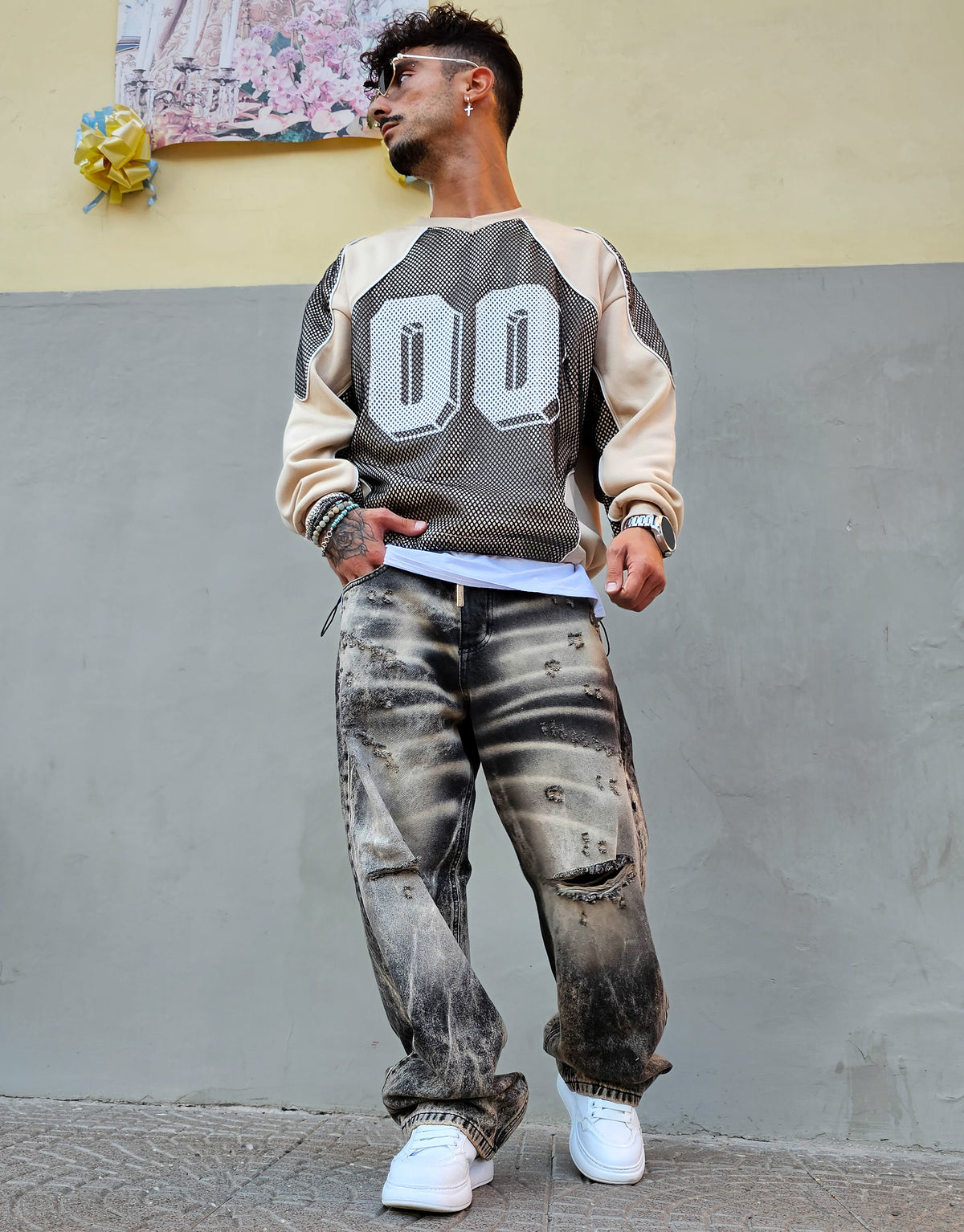 Jeans Baggy Stark Sabbiato