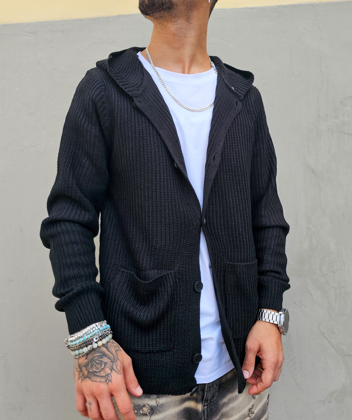 Cardigan Street Con Cappuccio