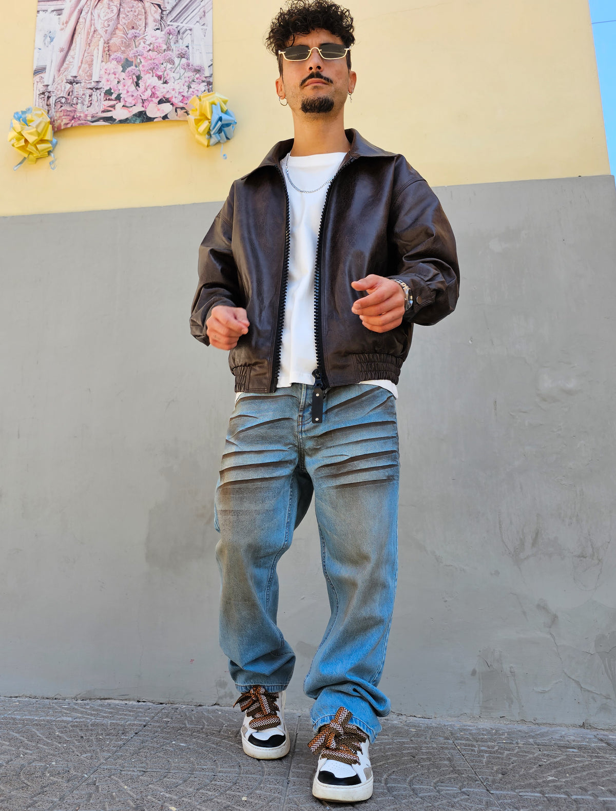 Giacca Big Zip Ecopelle
