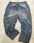 Jeans over MAMBA BAGGY 01 BLU
