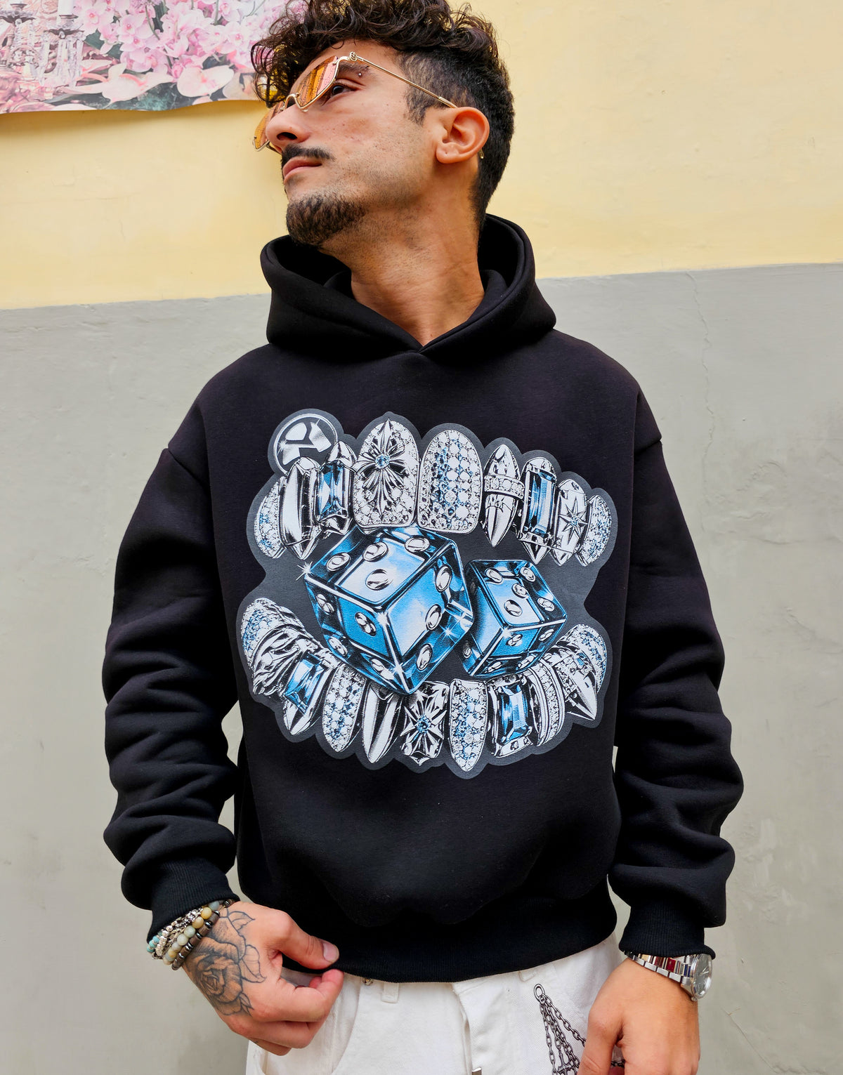 Felpa Streetwear Diamond Teeth