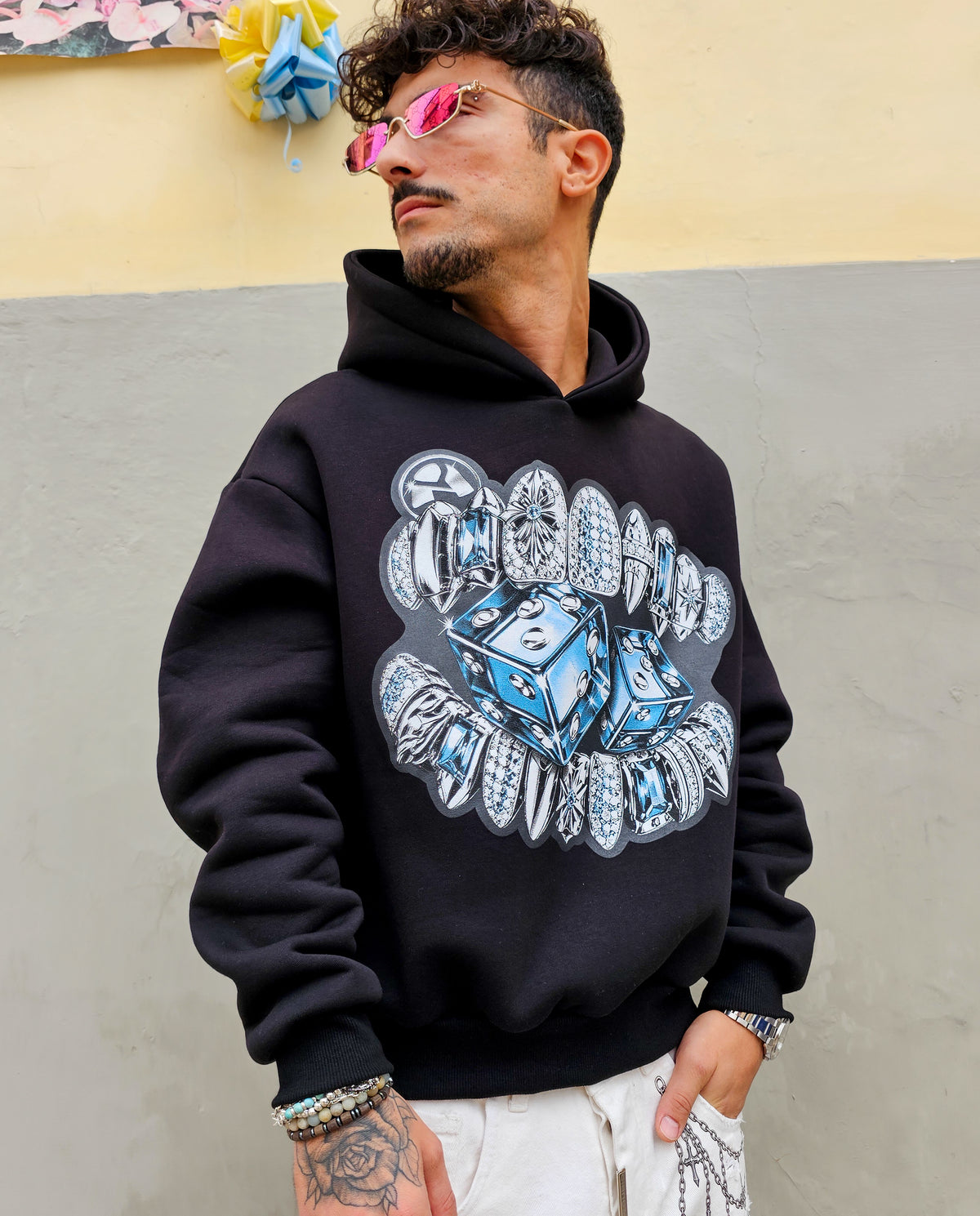 Felpa Streetwear Diamond Teeth