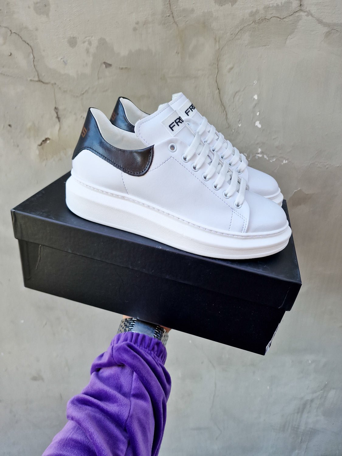 Sneakers White black - dmstore